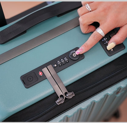 Travel Suitcase - Front Opening Laptop Boarding Case with USB Charging