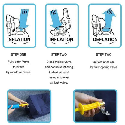 PVC Kids Flight Sleeping Footrest Pillow – Inflatable Travel Foot Rest