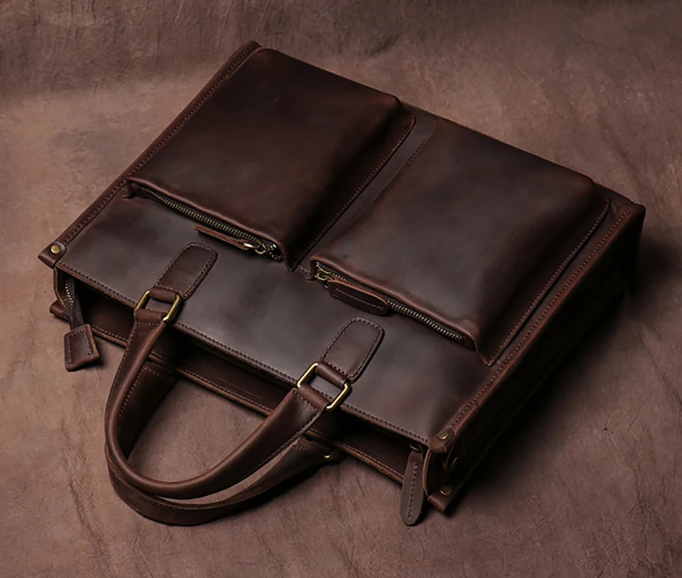 Vintage Man Handbag Briefcase