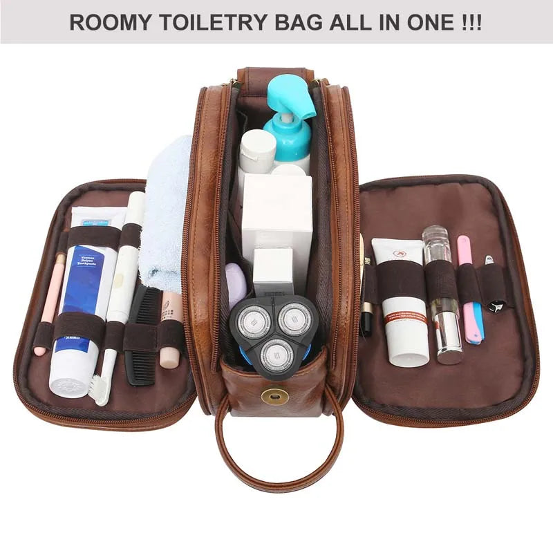 Men's Travel Toiletry Bag - Shaving Dopp Kit Storage Bag