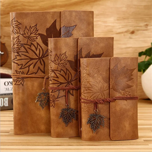 Travelers Vintage Notebook – PU Leather Blank Kraft Diary, Note Book, Journal, Sketchbook