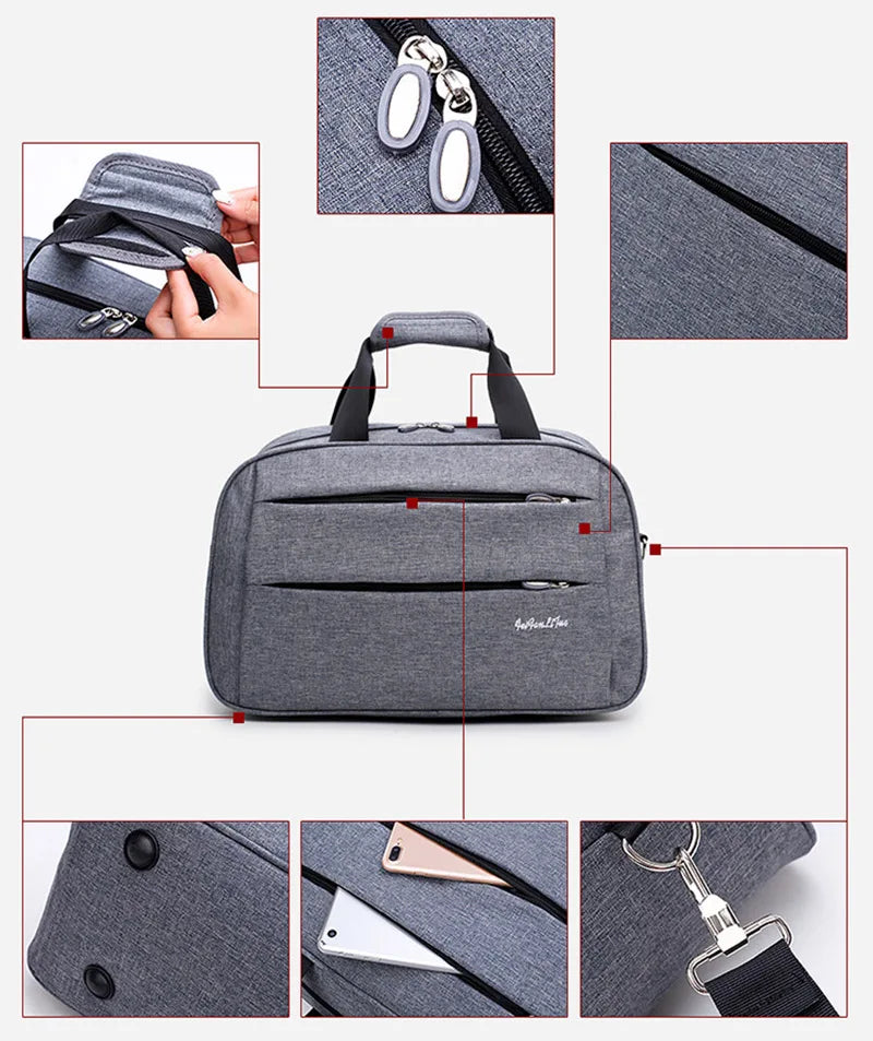 Men's Business Travel Bag | Large Capacity Women's Duffle Bag with Shoulder Strap