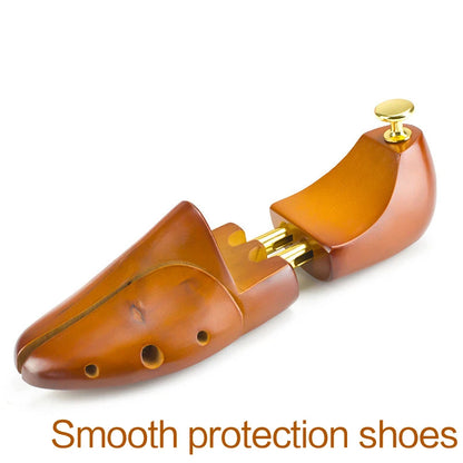 Adjustable Shoe Trees for Men and Women – Solid Wood Shoe Support for Travel