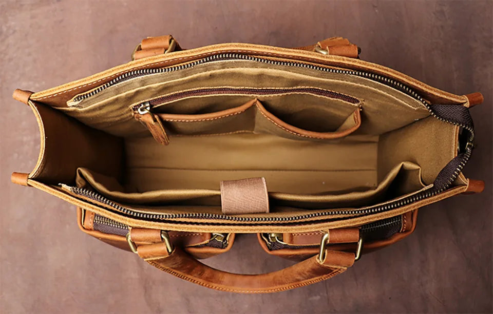 Vintage Man Handbag Briefcase