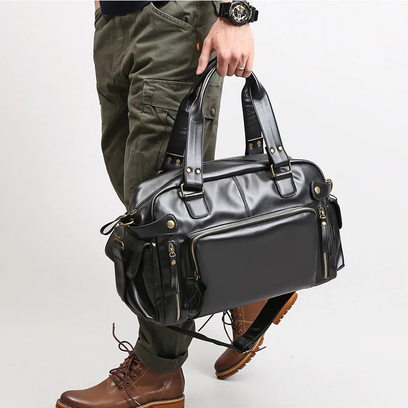 Male Travel Bag Retro Duffle