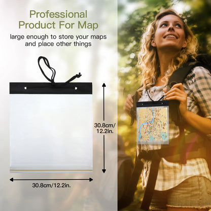 Map Case Clear Waterproof PVC Document Holder