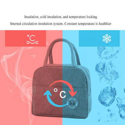 Lunch Bag Handle Insulation Cooler Bag – Portable Thermal Food Storage for Women and Kids