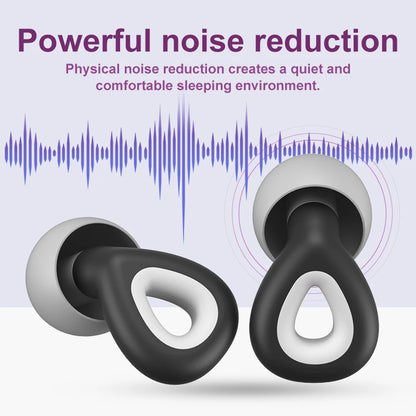 Silicone Sleep Ear Plugs - Noise-Reducing and Waterproof