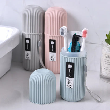 Portable Toothpaste and Toothbrush Holder Case – Travel-Friendly and Hygienic