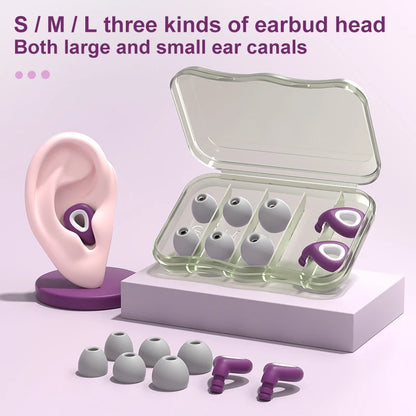 Silicone Sleep Ear Plugs - Noise-Reducing and Waterproof