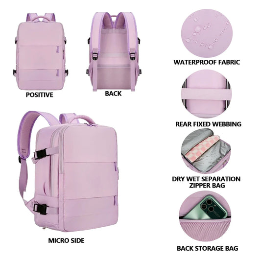 Multi-Functional Travel Backpack – Large Capacity, Versatile Day Bag for School and Travel