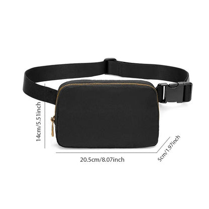 2024 Women Waist Bag Zipper Fanny Pack Chest Bag Outdoor Sports Crossbody Shoulder Bag Casual Travel Female Belt Bag Money Pouch