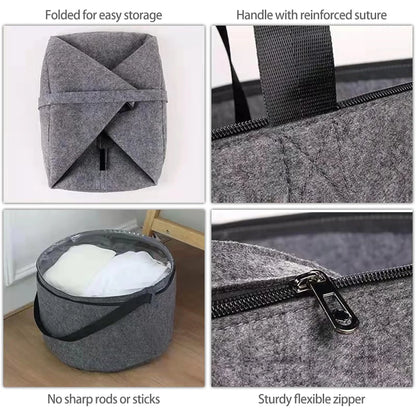 Felt Storage Box - Large Capacity Hat Organizer for Women