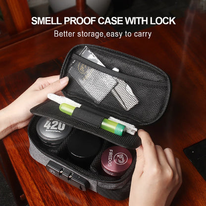 Odor Smell Proof Smoking Pipe Bag with Combination Lock