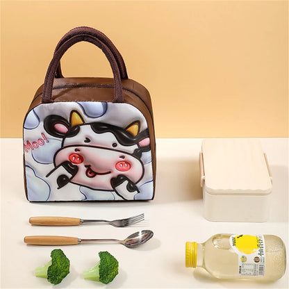 Cartoon Bento Bag – 3D Three-Dimensional Pattern Lunch Box