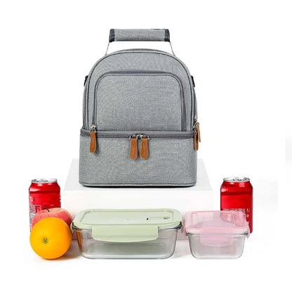 Large Capacity Portable Lunch Bag – Insulated Cooler for School, Picnics, and Travel