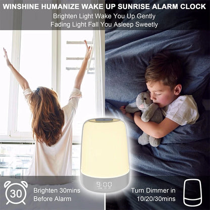 New Alarm Clock Wake-Up Light with Sunrise Simulation