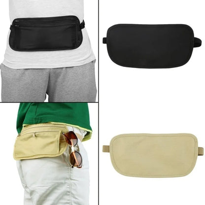 Invisible Travel Waist Pack Pouch for Passport and Money