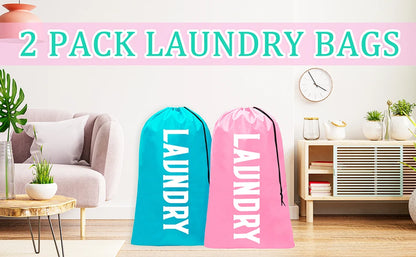 XL Travel Laundry Bags - Dirty Clothes Organizer with Extra-Large Capacity