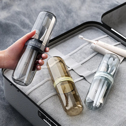 Transparent Portable Toothbrush Travel Case – Outdoor/Business Trip/Travel Accessory