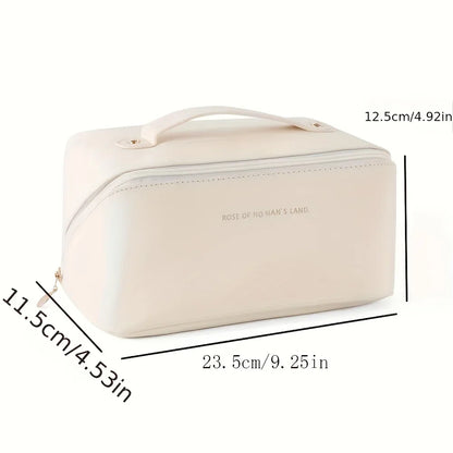 Luxury Makeup Organizer Bag – Spacious Toiletry Kit for Travel