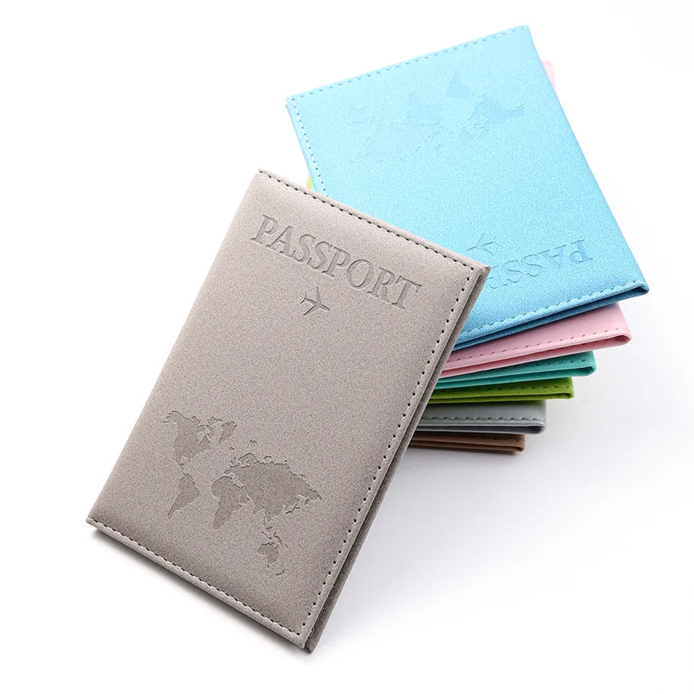 Women Men RFID Vintage Business Passport Covers Holder