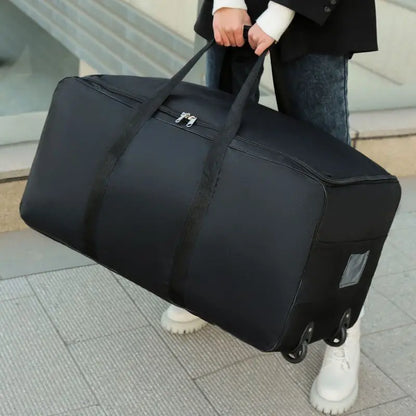 Foldable Wheel Bag – Large Capacity Storage with Wheels, Expandable Trolley Suitcase