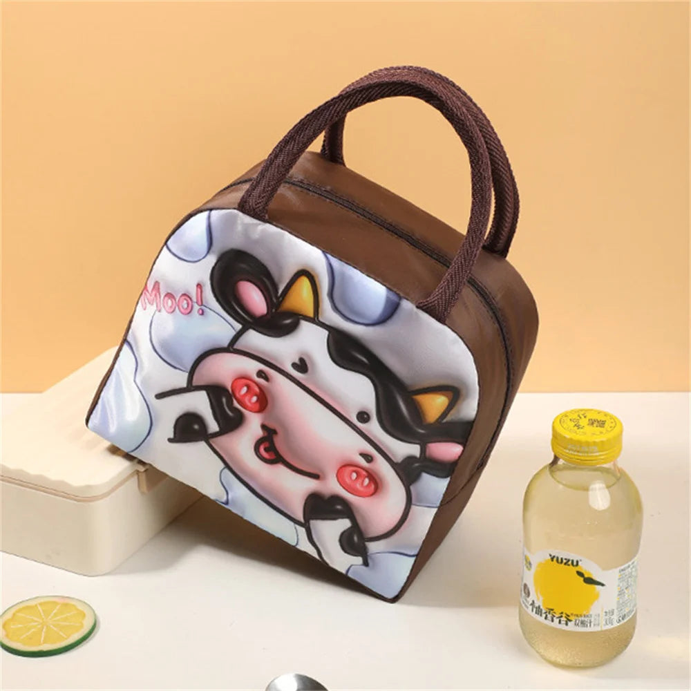 Cartoon Bento Bag – 3D Three-Dimensional Pattern Lunch Box