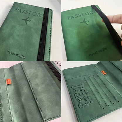 RFID Vintage Business Passport Holder