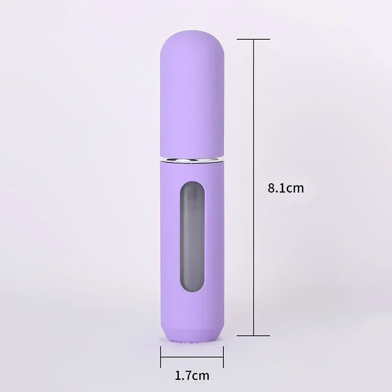 Candy Color Mini Travel Portable Bottom Filling Perfume Bottle - Refillable Fine Mist Spray