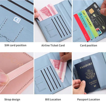 RFID Vintage Business Passport Holder