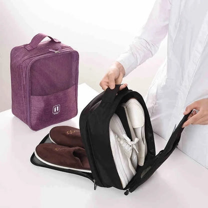 Portable Travel Shoe Bag - Waterproof Storage for Footwear