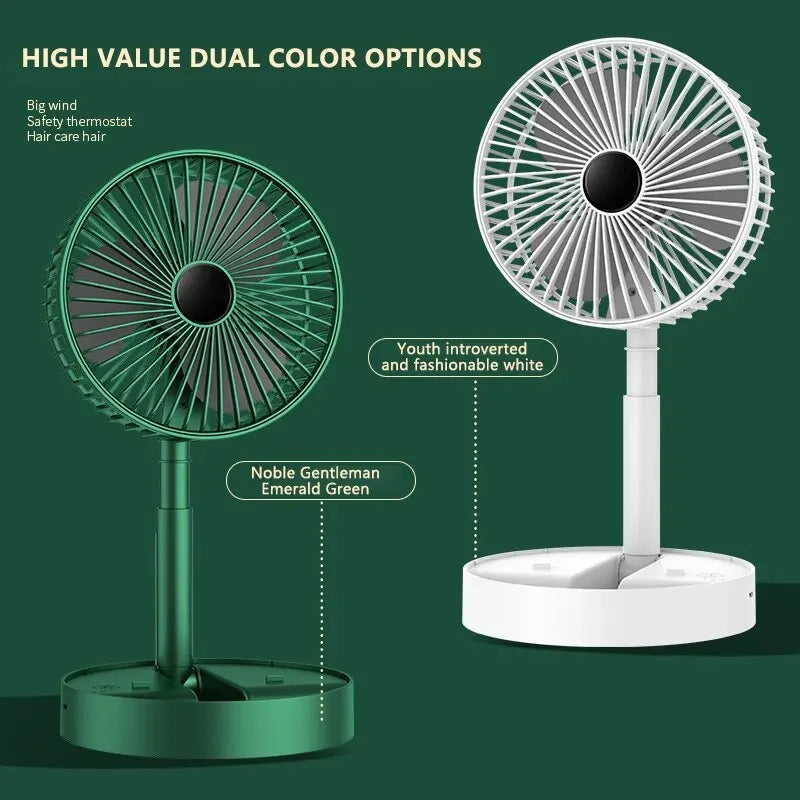 Mini Adjustable Mini Fan - Portable Rechargeable Cooling Fan