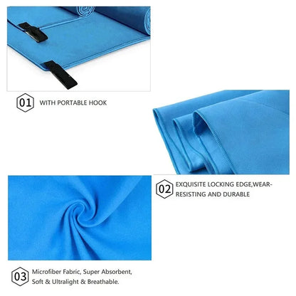 Swimming Microfiber Quick Dry Towels - Fast-Drying Travel Towels for Outdoor Adventures