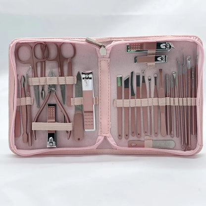 8/26/30pcs Nail Clippers High-Quality Manicure Pedicure Kit – Perfect for Travel & Everyday Use