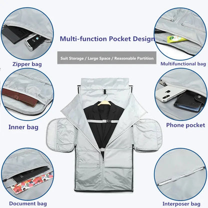 Garment Bag Multifunction Men’s Suit Storage