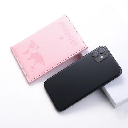 Women Men RFID Vintage Business Passport Covers Holder