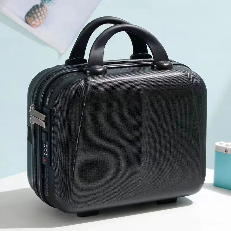 Portable Travel Hand Luggage Cosmetic Case with Password Lock Makeup Storage Bag