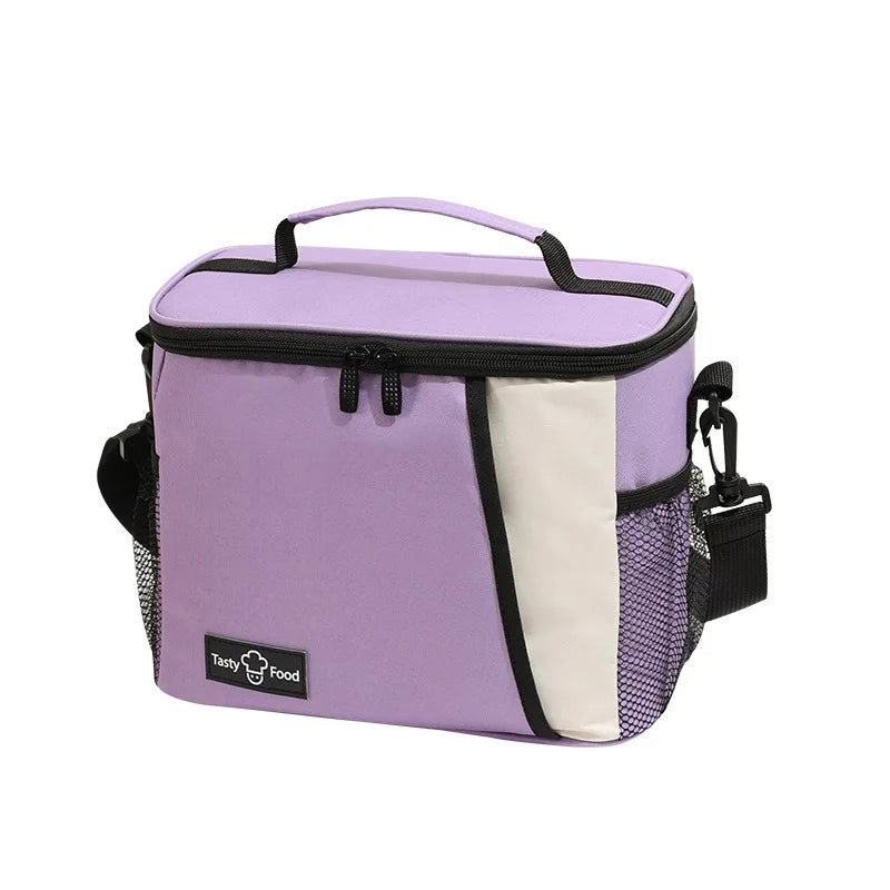 Insulated Lunch Bag - Large Reusable Lunch Bag with Adjustable Shoulder Strap