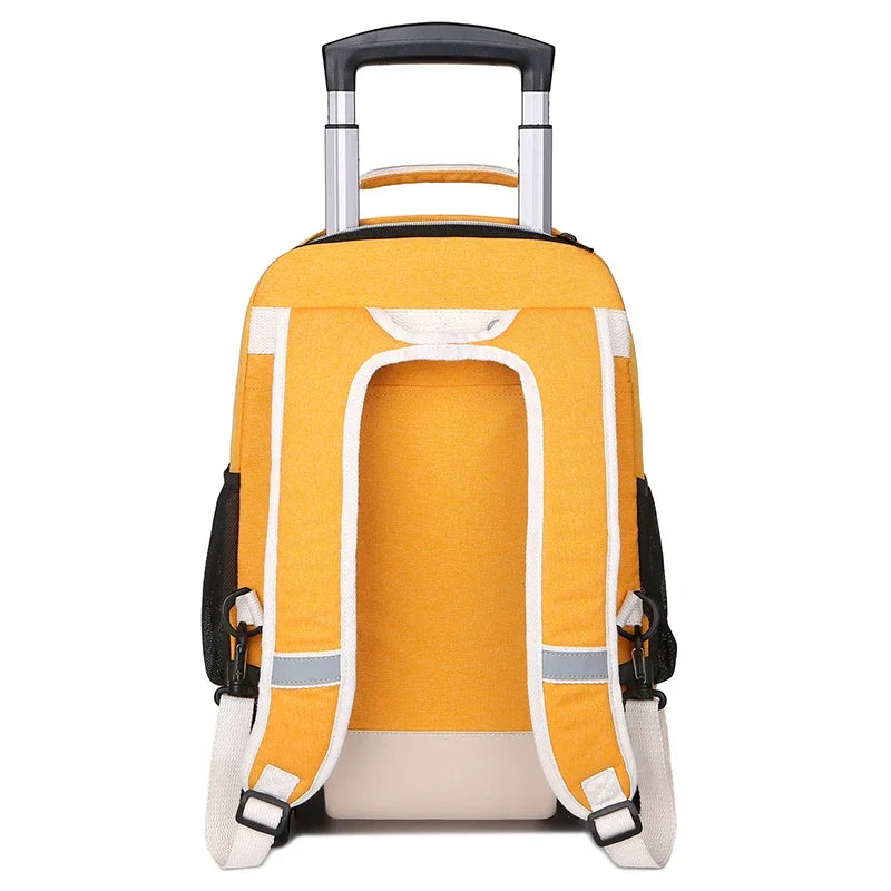 Carry-on Luggage Large Size Travel Trolly Backpack with Wheels Rolling Suitcase on Wheels Waterproof Business Laptop Luggage