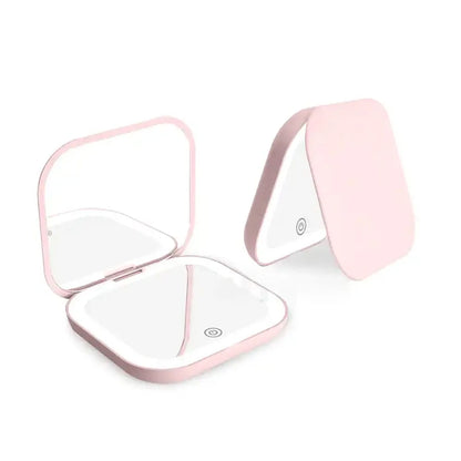 Compact Small Mini Makeup Mirror with LED Lights