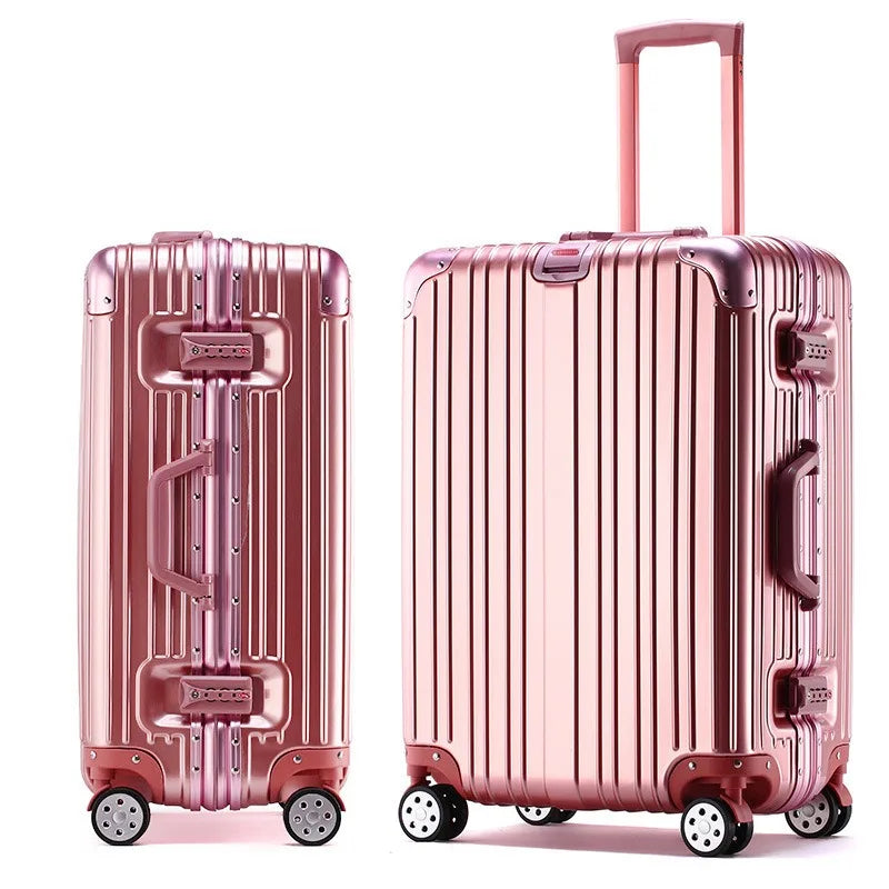 Thickened Aluminium Frame & PC Suitcase with Universal Wheels