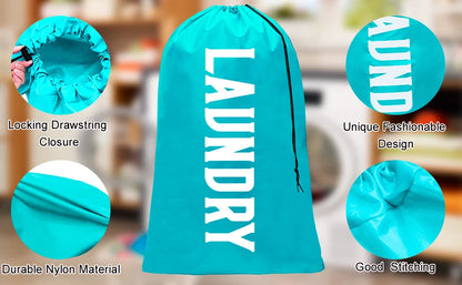 XL Travel Laundry Bags - Dirty Clothes Organizer with Extra-Large Capacity