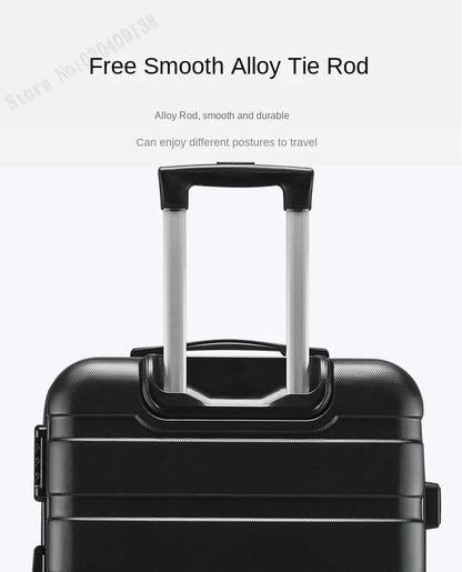 Horizontal Pattern Luggage 3-Piece Set – 20/24/28 Inch ABS Suitcases with Wheels and Password Lock