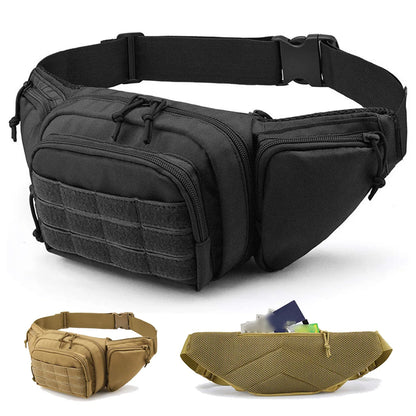 Tactical Men's Waist Fanny Pack - High-Quality Nylon Hip Bum Bag