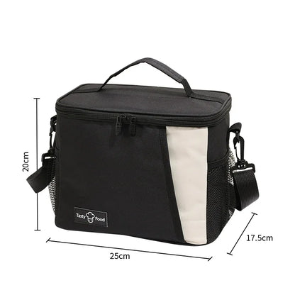 Insulated Lunch Bag - Large Reusable Lunch Bag with Adjustable Shoulder Strap