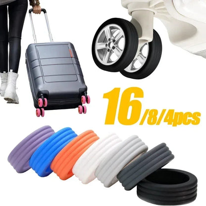 16/4PCS Silicone Wheels Protector for Luggage