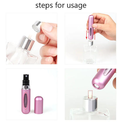 5ml Perfume Refill Bottle – Portable Mini Refillable Spray Atomizer for Travel