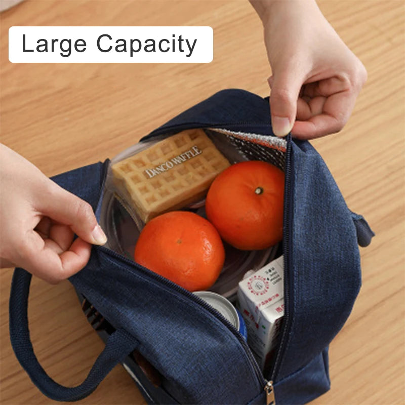 Lunch Bag Handle Insulation Cooler Bag – Portable Thermal Food Storage for Women and Kids