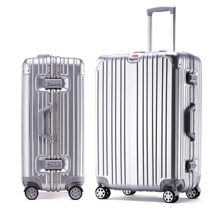 Thickened Aluminium Frame & PC Suitcase with Universal Wheels